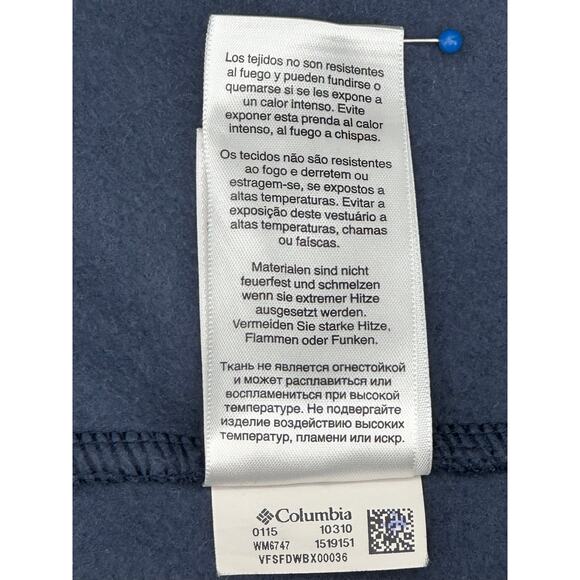Columbia Mens Cathedral Peak II Fleece Sleeveless Vest Navy Blue XL - Picture 7 of 8
